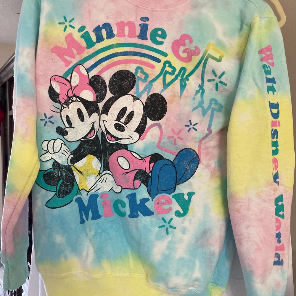 Colorful Disney Minnie & Mickey Sweatshirt